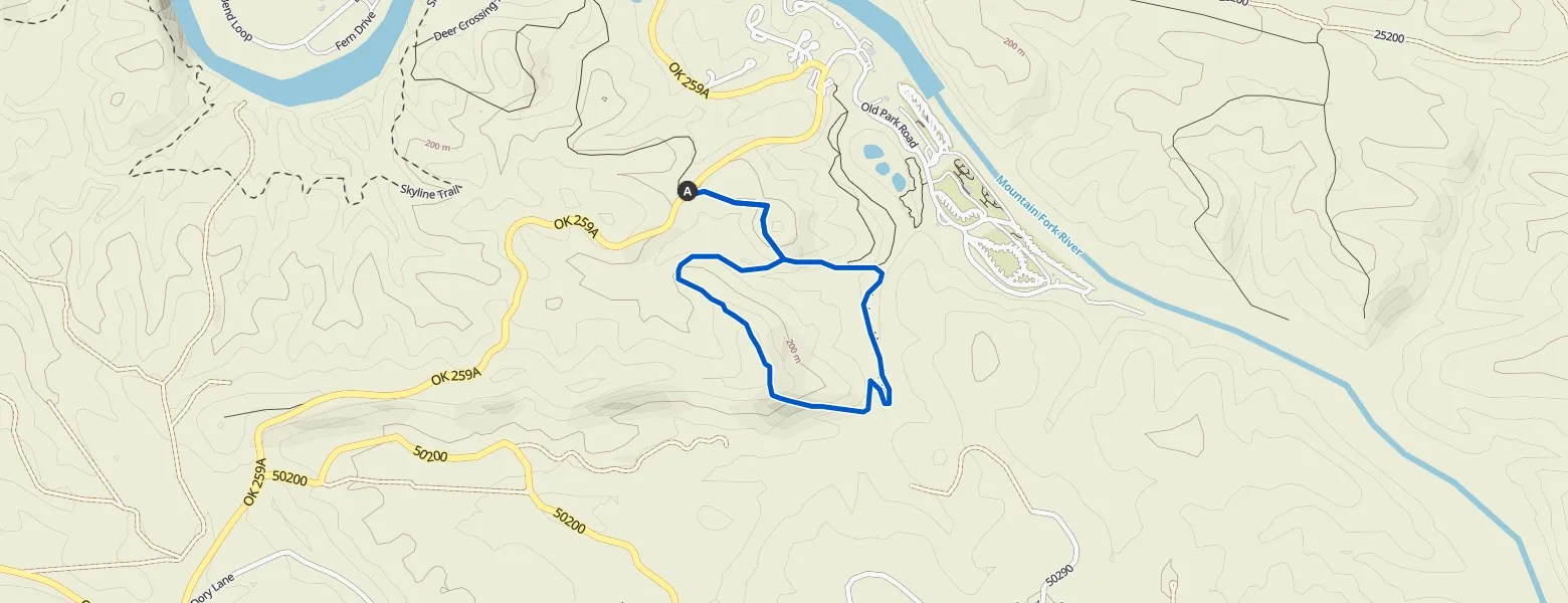Lookout Mountain Trail loop — Beavers Bend State Park hike Komoot